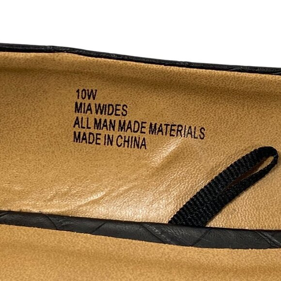 Seychelles Mia Flats Womens 10W Black Croc Embossed Faux Leather Point Toe Shoe - Picture 10 of 11